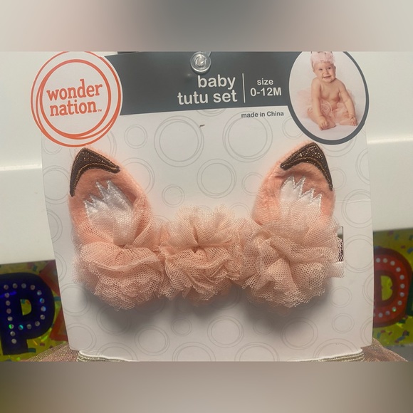 Pink Fox Tutu Set - Picture 2 of 4